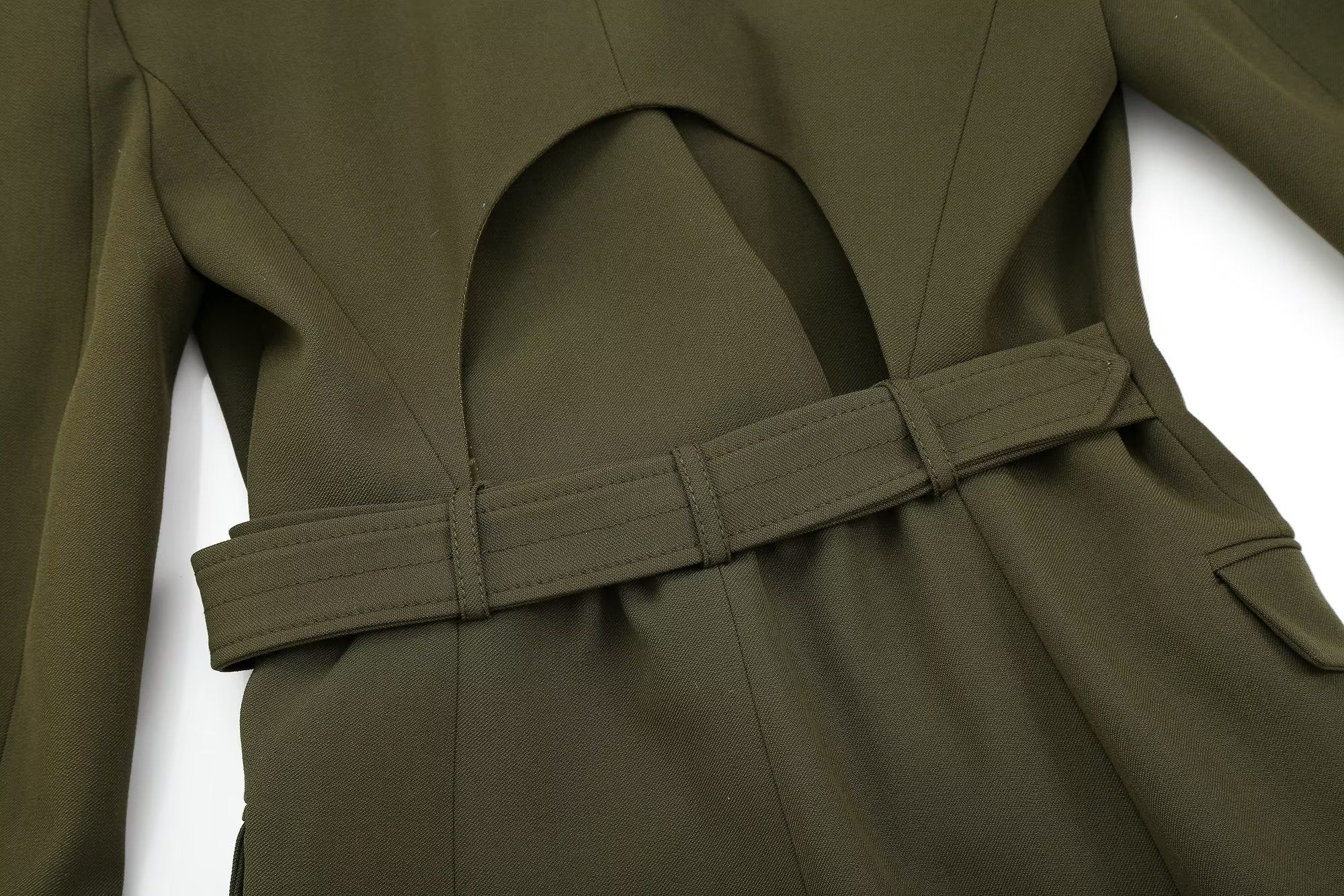 Cutout Belted Blazer #168311 sold by Goodnight Macaroon product image thumbnail 3