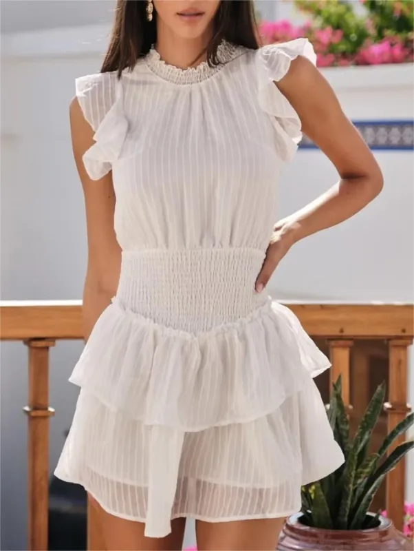 Ruffled Sleeve Chiffon Dress #157821 made by Goodnight Macaroon