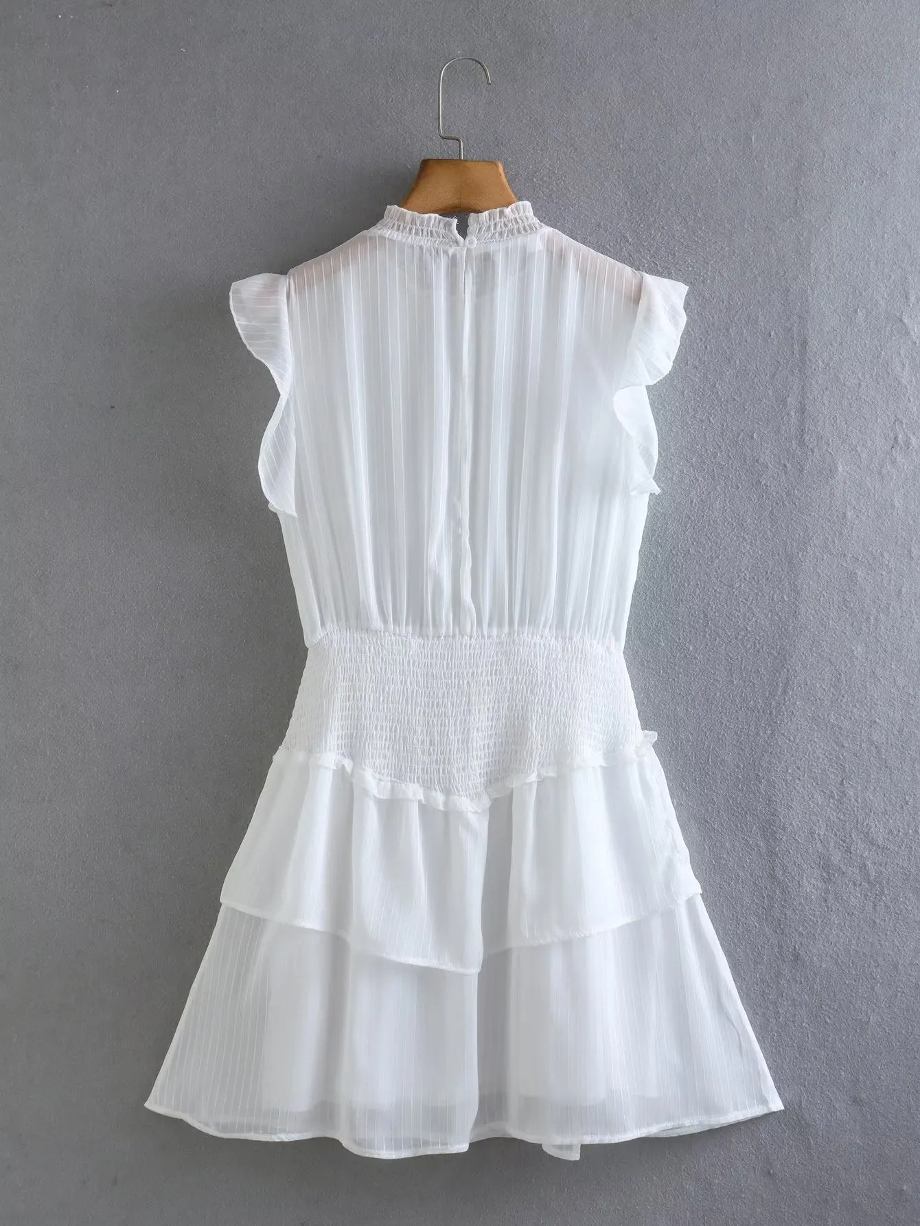 Ruffled Sleeve Chiffon Dress #157821 sold by Goodnight Macaroon product image thumbnail 4