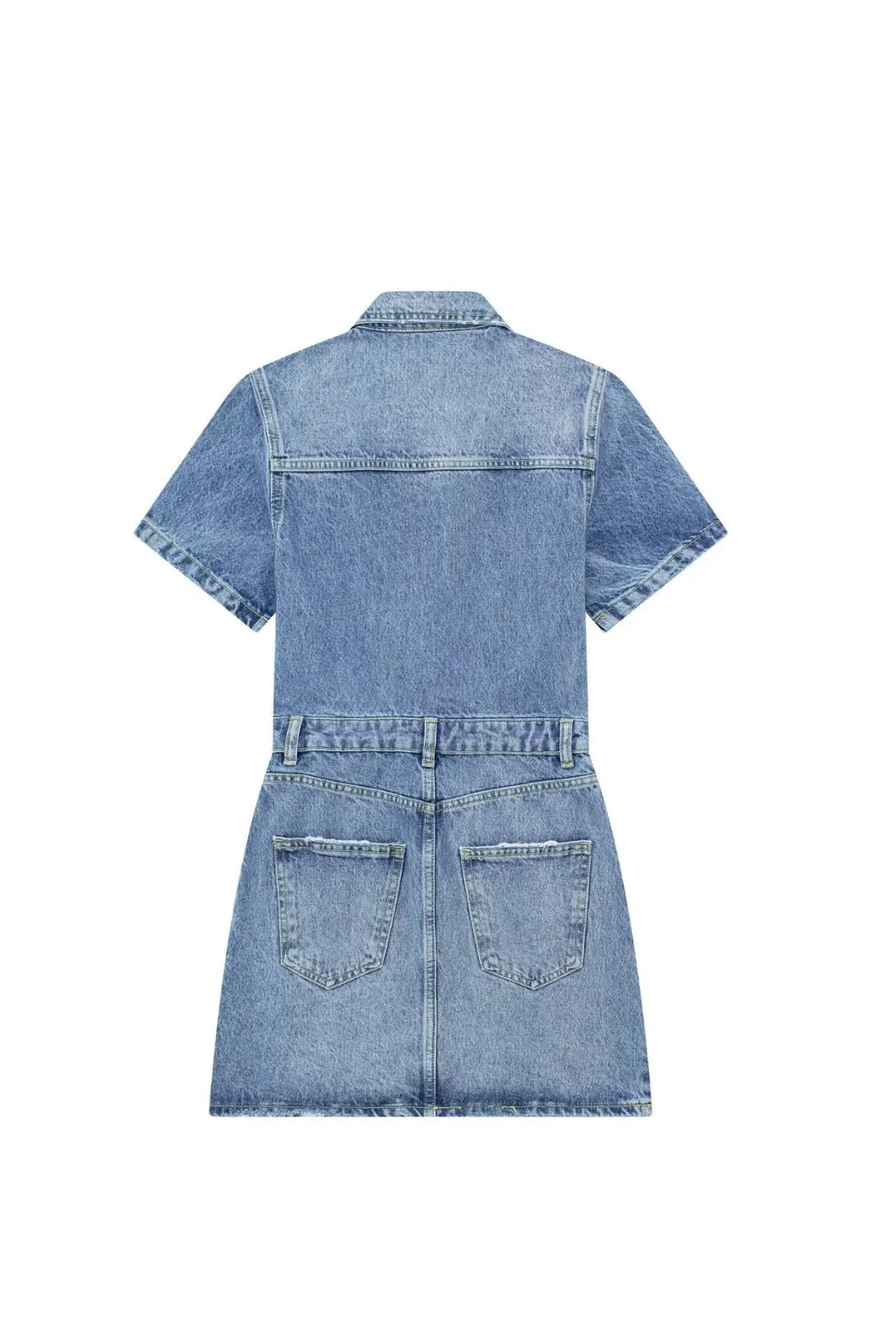 ‘Leah’ Denim Shirt Style Dress sold by Goodnight Macaroon product image thumbnail 2