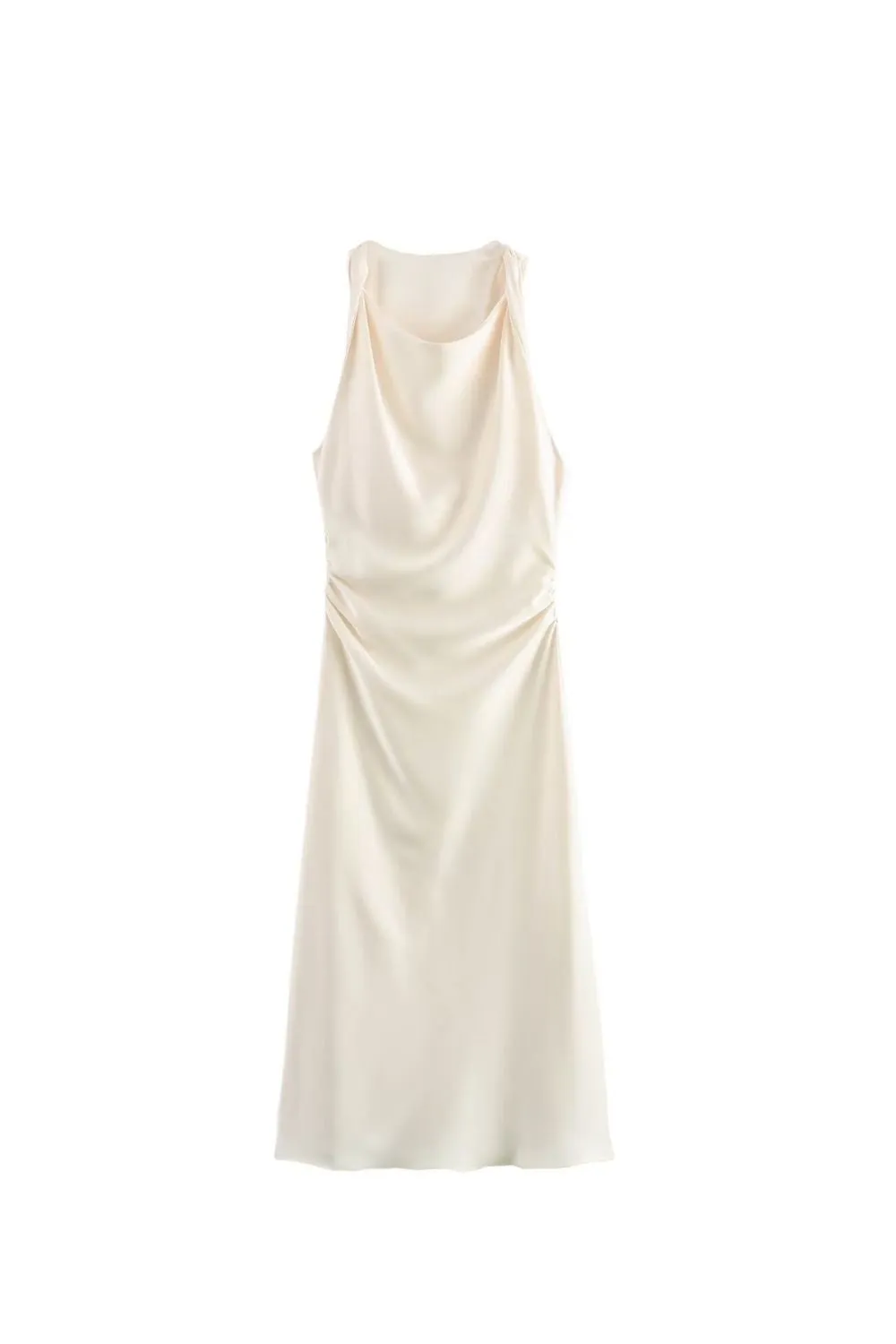 ‘Lillian’ Satin-textured Midi Dress (5 Colors) sold by Goodnight Macaroon product image thumbnail 4
