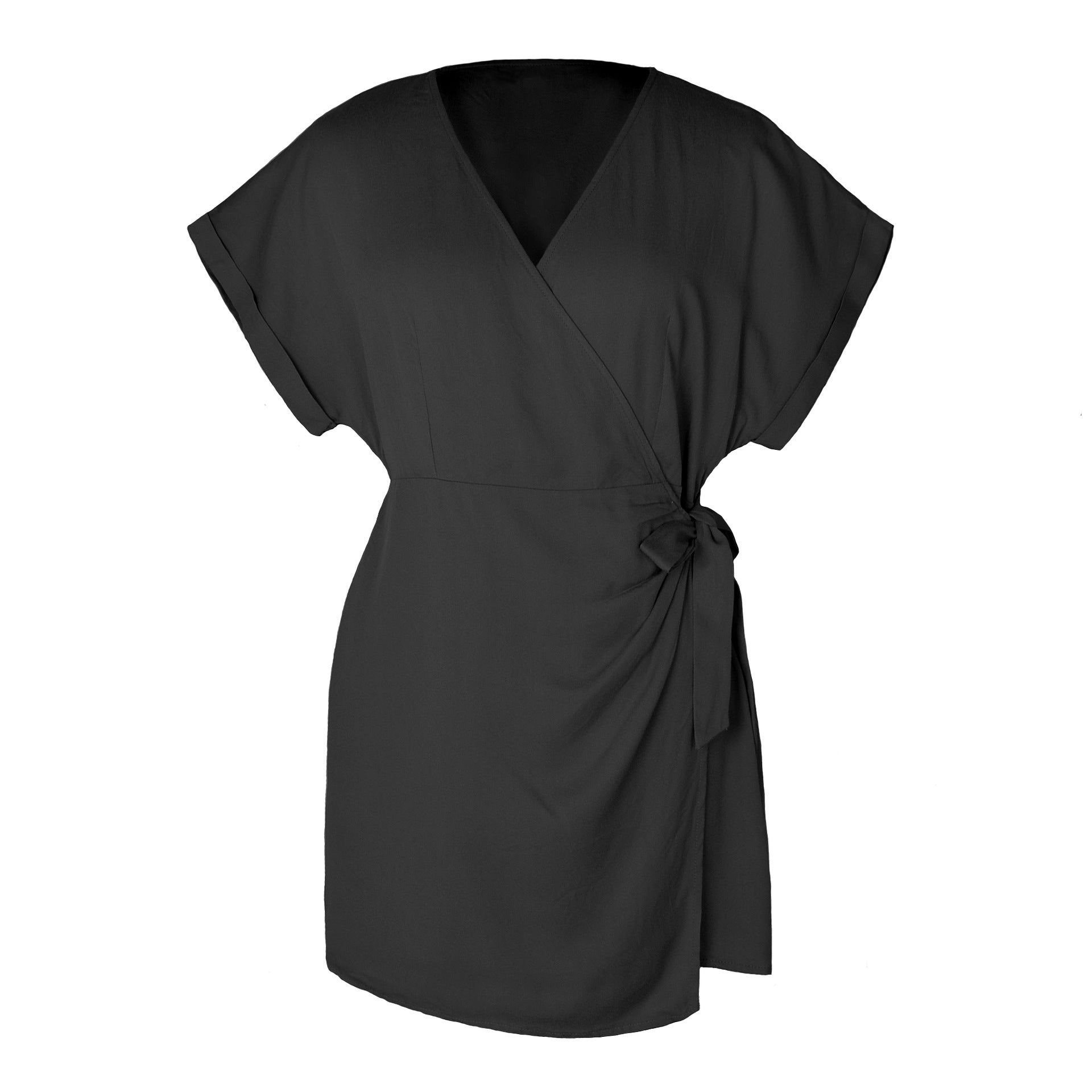 'Edith' V-Neck Short Sleeve Romper #181552 sold by Goodnight Macaroon product image thumbnail 4