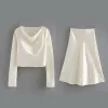 Satin Crop Top and Skirt Set #137109 sold by Goodnight Macaroon