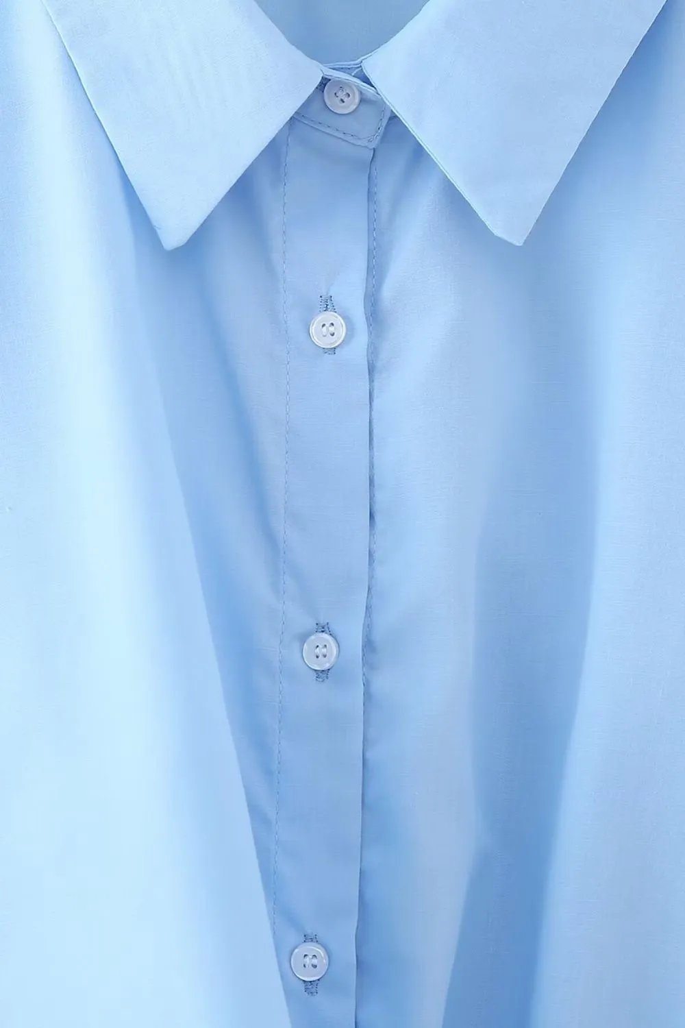 'Poppy' Tie-front Long Sleeve Shirt sold by Goodnight Macaroon product image thumbnail 3