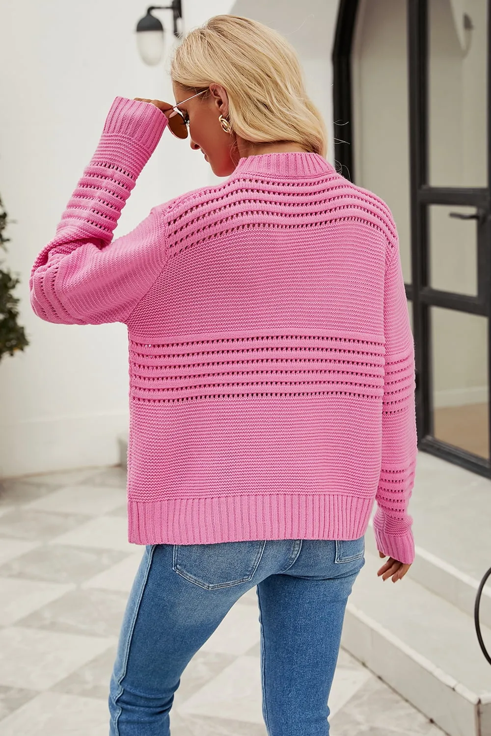 Round Neck Opnework Long Sleeve Pullover Sweater sold by Goodnight Macaroon product image thumbnail 5