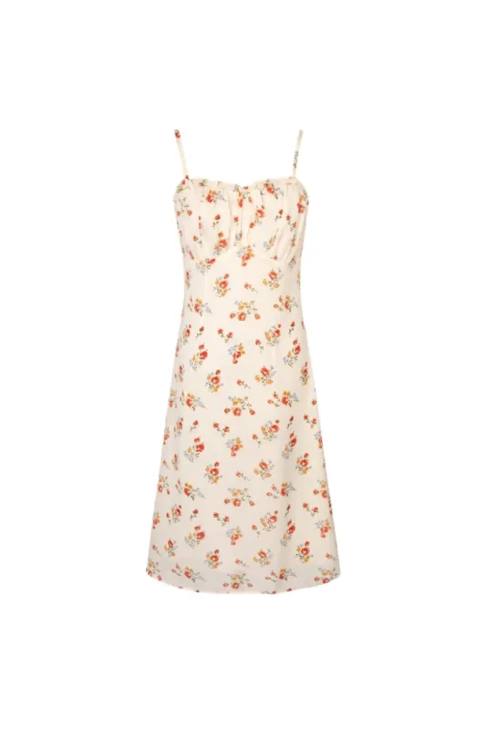 'Imogen' Strappy Sleeveless Floral Printed Midi Dress sold by Goodnight Macaroon