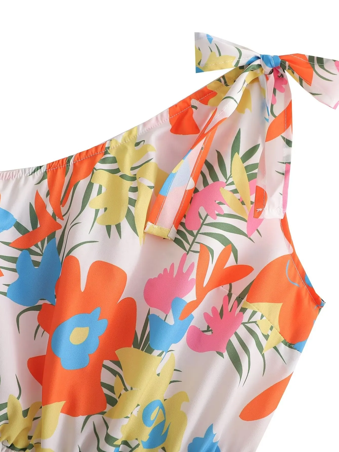 'Eden' Floral One Shoulder Tiered Dress sold by Goodnight Macaroon product image thumbnail 5