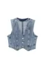 ' Daniel ' Denim Vest & High-Waist Shorts Combo (Sold Separately) sold by Goodnight Macaroon