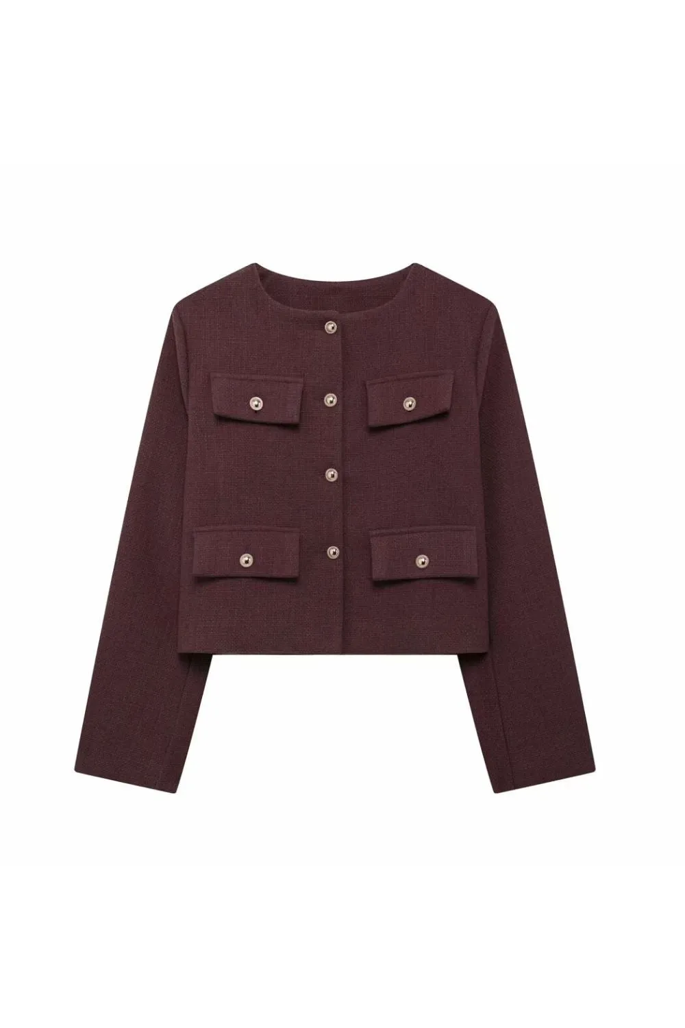 ‘Zoe’Flap-Decorated Pocket Coat sold by Goodnight Macaroon product image thumbnail 3