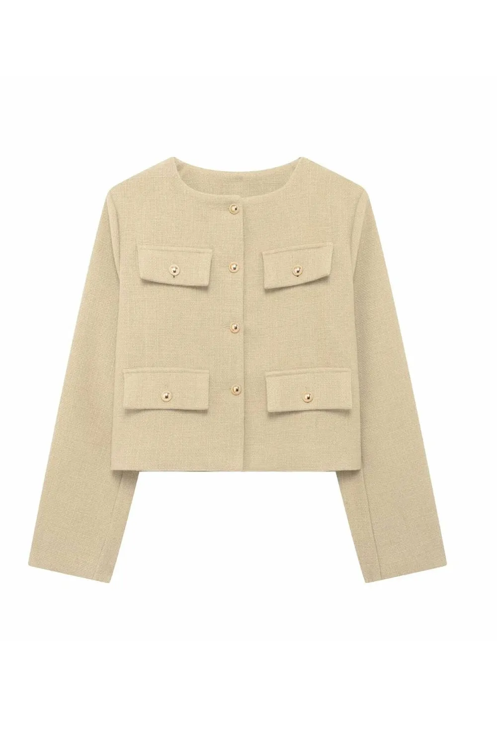 ‘Zoe’Flap-Decorated Pocket Coat sold by Goodnight Macaroon product image thumbnail 5