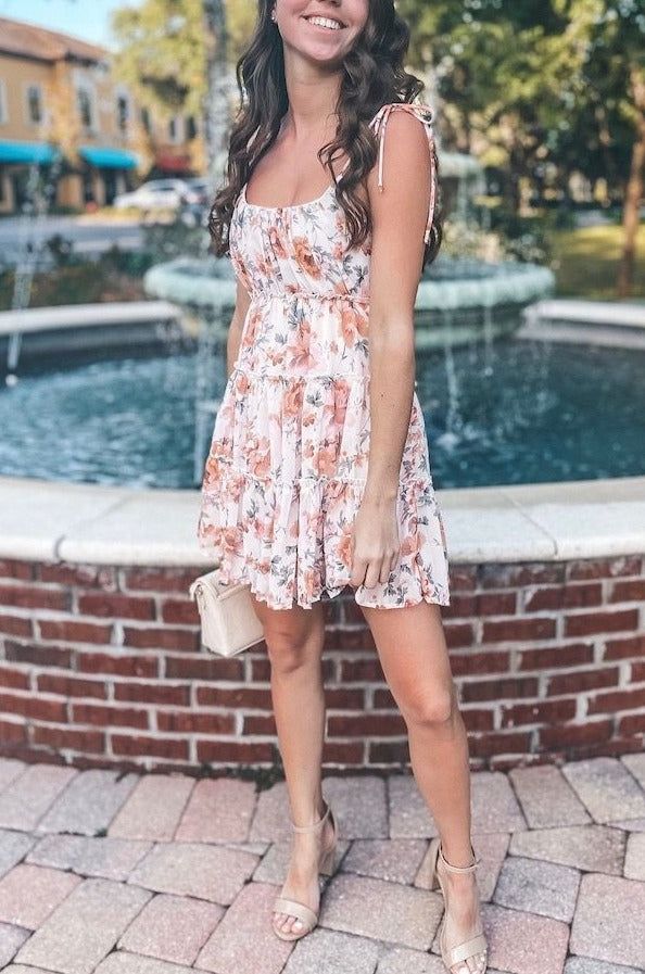 Floral Ruffled Dress #154616 sold by Goodnight Macaroon product image thumbnail 2