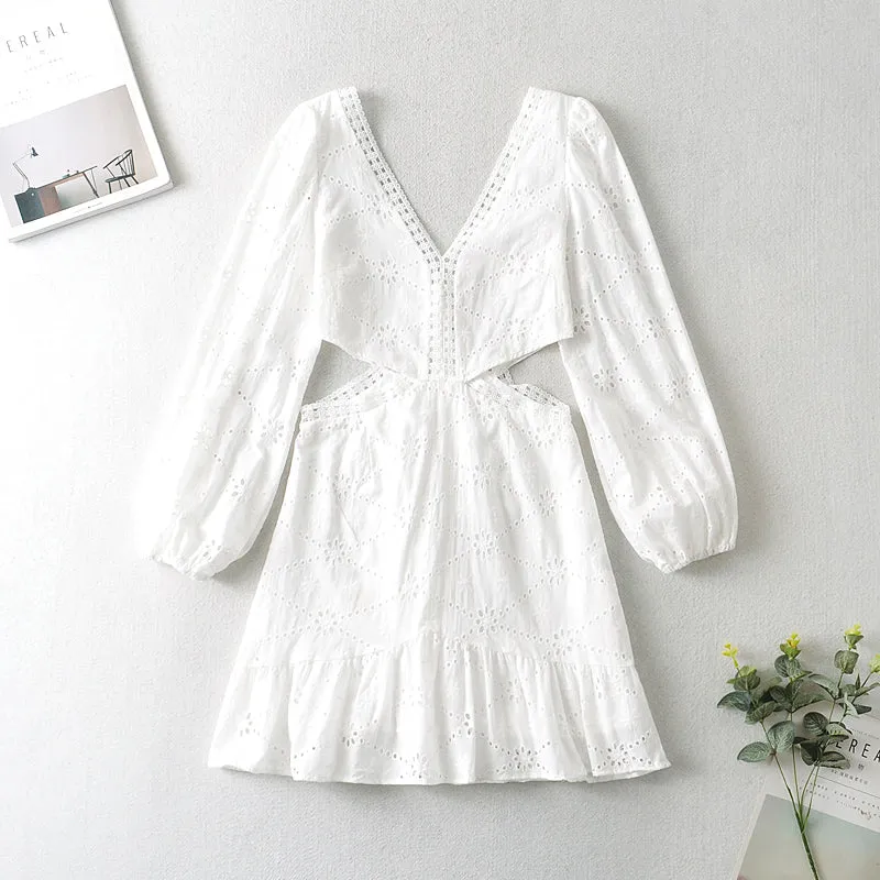 Eyelet Embroidery Dress #108331 sold by Goodnight Macaroon product image thumbnail 5