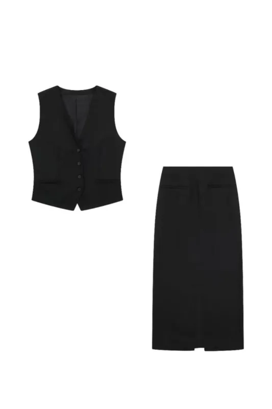 ‘Anna’ Tank & Midi Skirt Co-ord Set（Sold Seperately) sold by Goodnight Macaroon