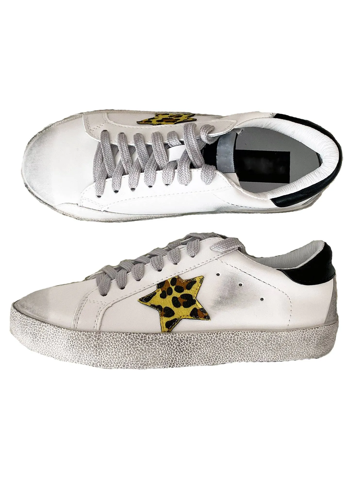 'Vanessa' Sequinned Star Distressed Sneakers (6 Colors) sold by Goodnight Macaroon product image thumbnail 3