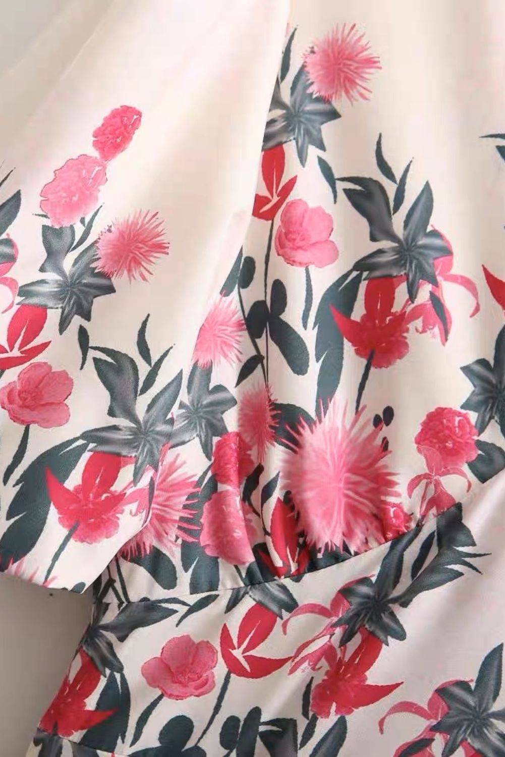 'Roselle' Floral Print V-neck Dress #124260 sold by Goodnight Macaroon product image thumbnail 3