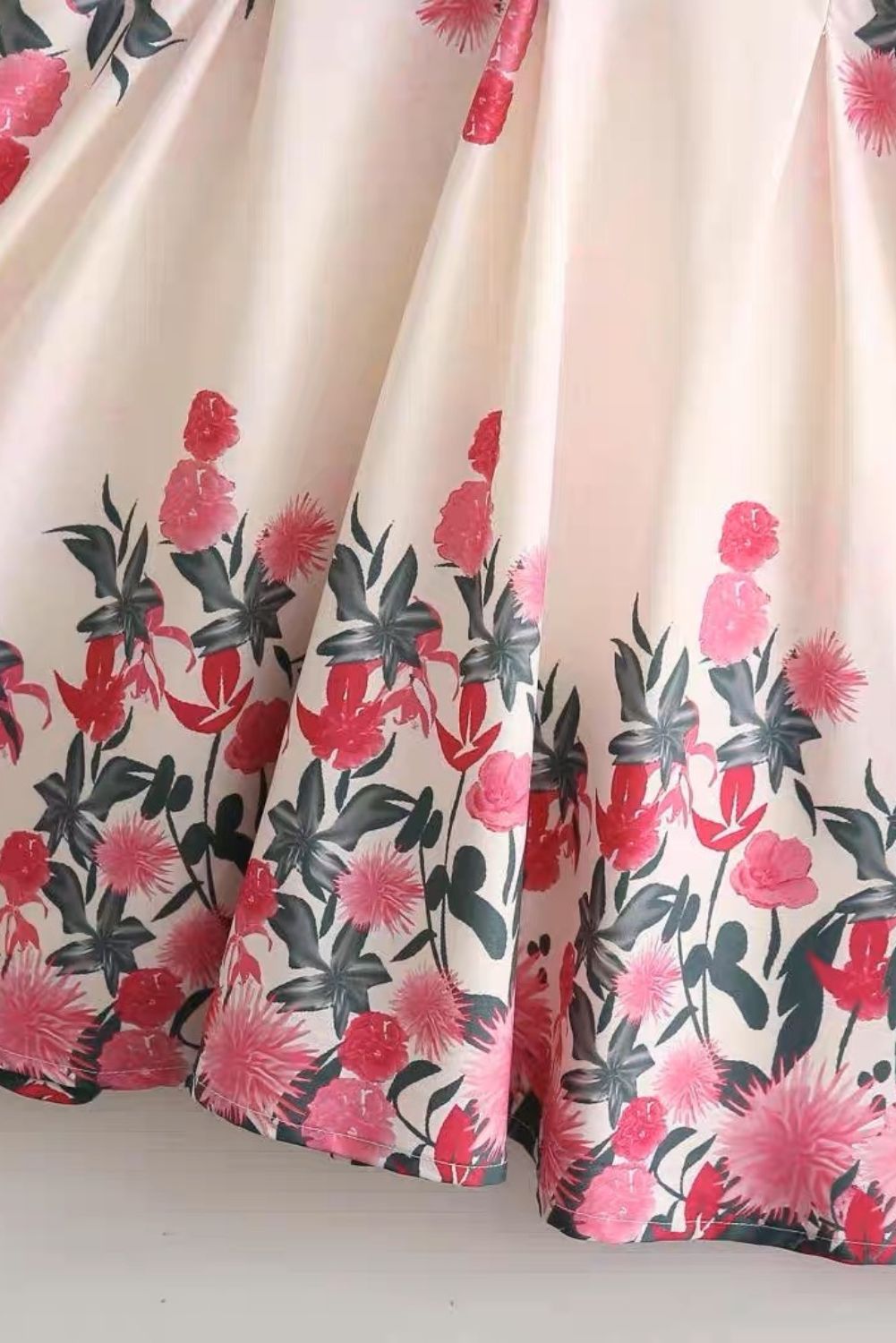 'Roselle' Floral Print V-neck Dress #124260 sold by Goodnight Macaroon product image thumbnail 4