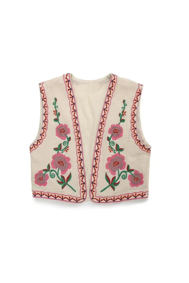 'Ruby' Short Embroidered Tank Top sold by Goodnight Macaroon