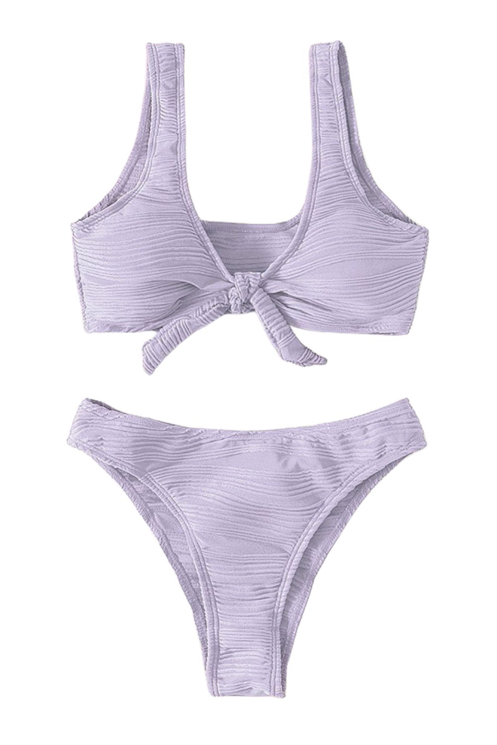 Textured Tie-Front Bikini #164960 sold by Goodnight Macaroon