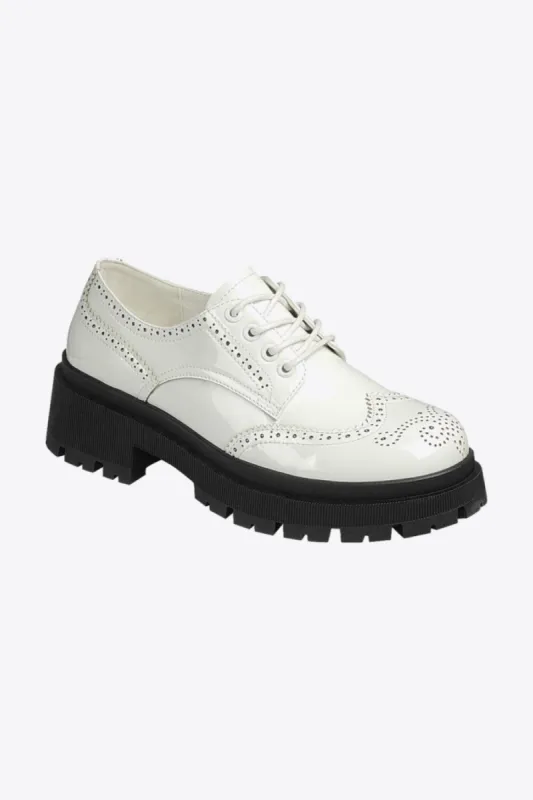 'Eula' Lace-Up Round Neck Shoes sold by Goodnight Macaroon
