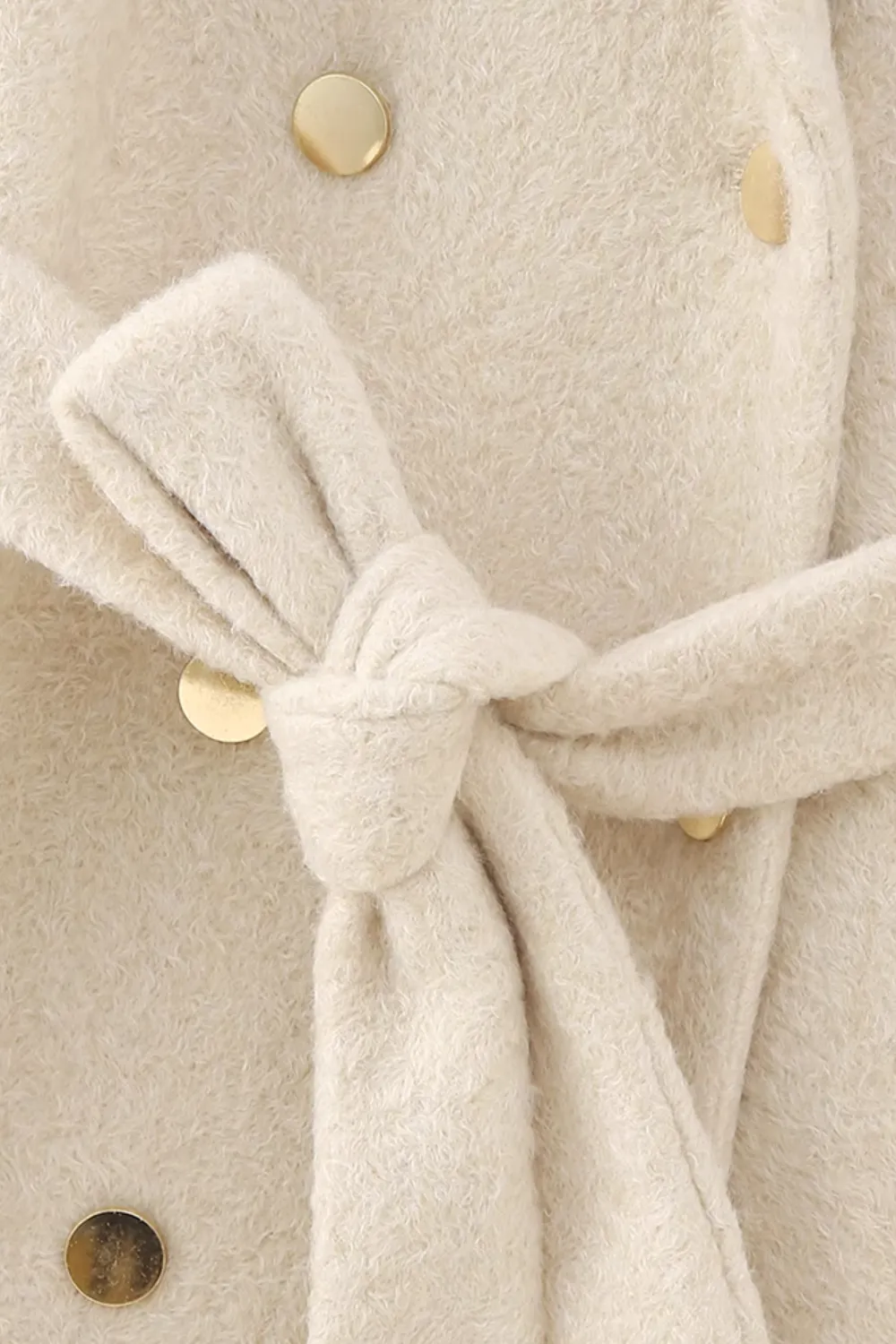 'Tiffany' Waist-Belt Long Wool Coat sold by Goodnight Macaroon product image thumbnail 3