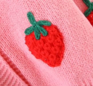 Strawberry Knitted Cardigan sold by Goodnight Macaroon