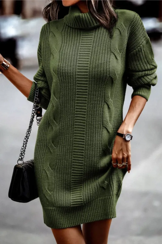 'Alina' Turtleneck Sweater Dress (6 COLORS) sold by Goodnight Macaroon