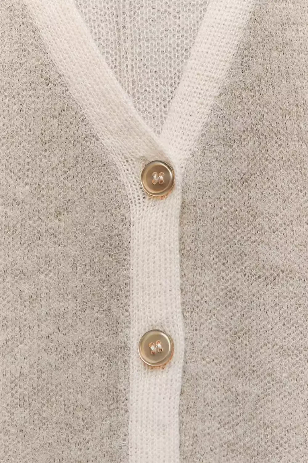 'Charlotte' V-Neck Knitted Button-Up Cardigan sold by Goodnight Macaroon product image thumbnail 3