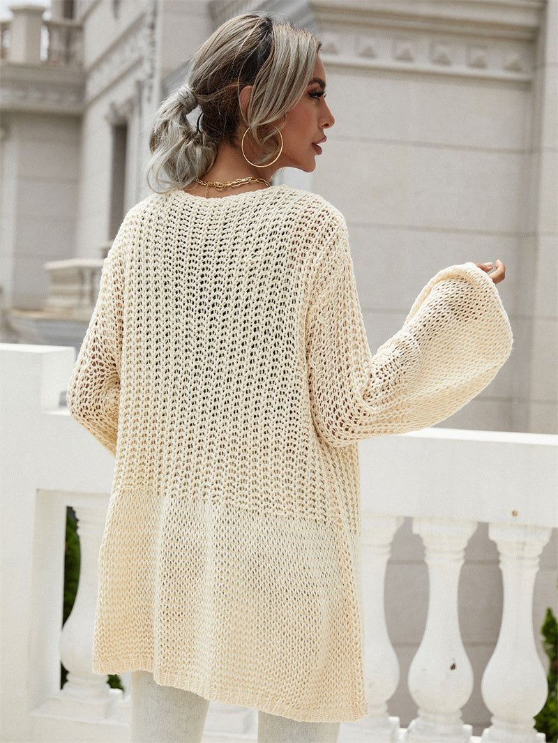 Bell Sleeve Waffle Knit Cardigan sold by Goodnight Macaroon product image thumbnail 3
