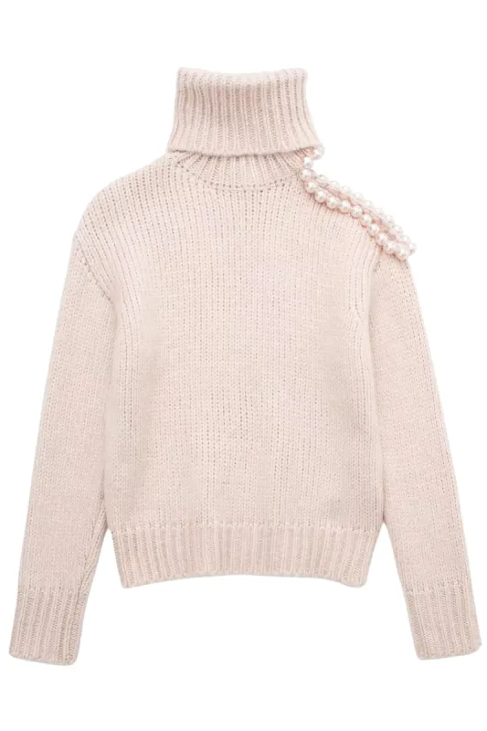 'Ranya' Turtle Neck Knitted Sweater sold by Goodnight Macaroon