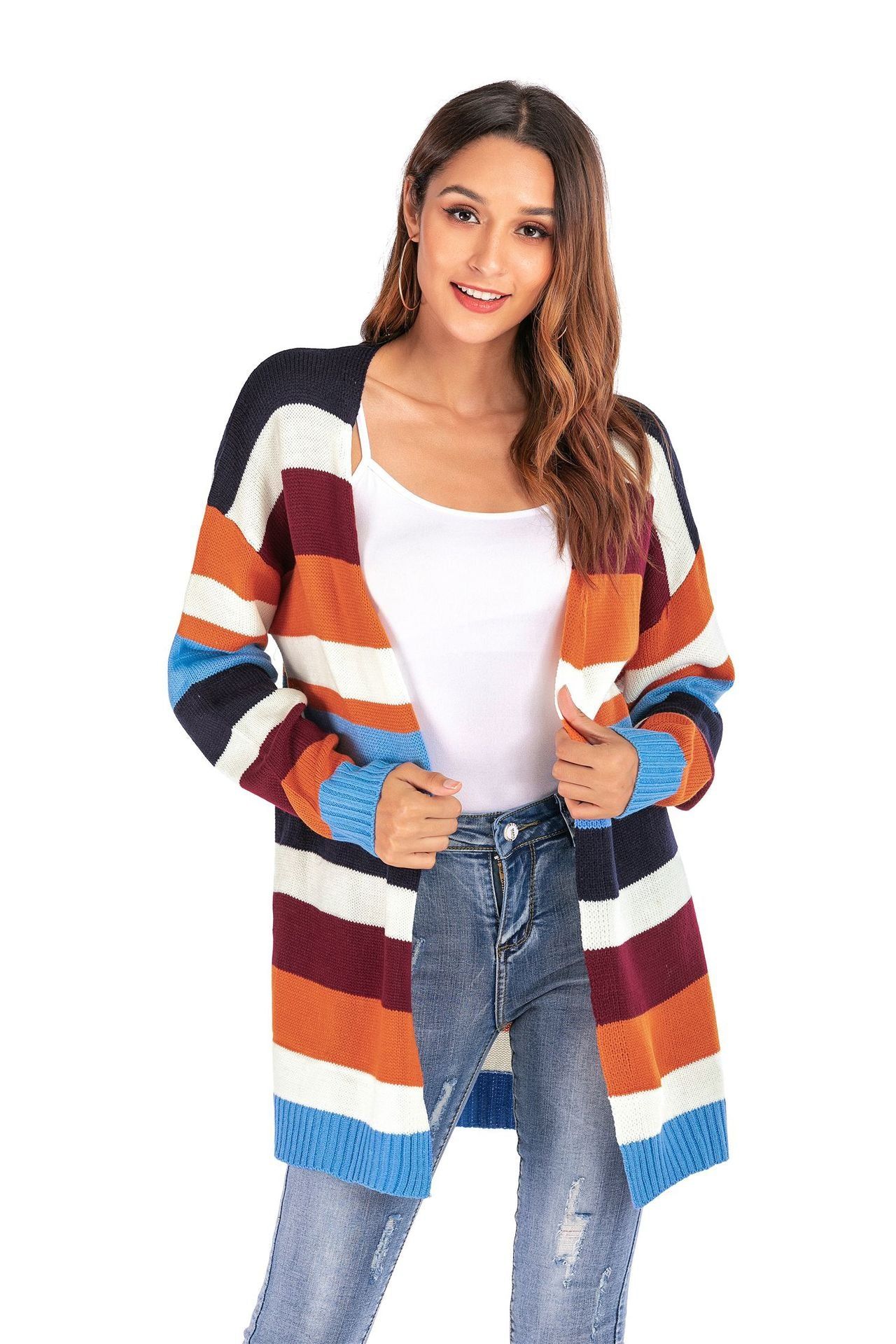 Stripe Knitted Cardigan #164640 sold by Goodnight Macaroon product image thumbnail 2