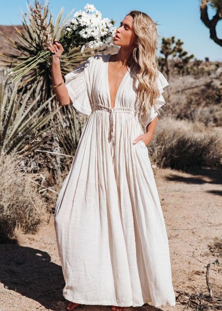 Loose Backless Maxi Dress #19500 sold by Goodnight Macaroon product image thumbnail 10