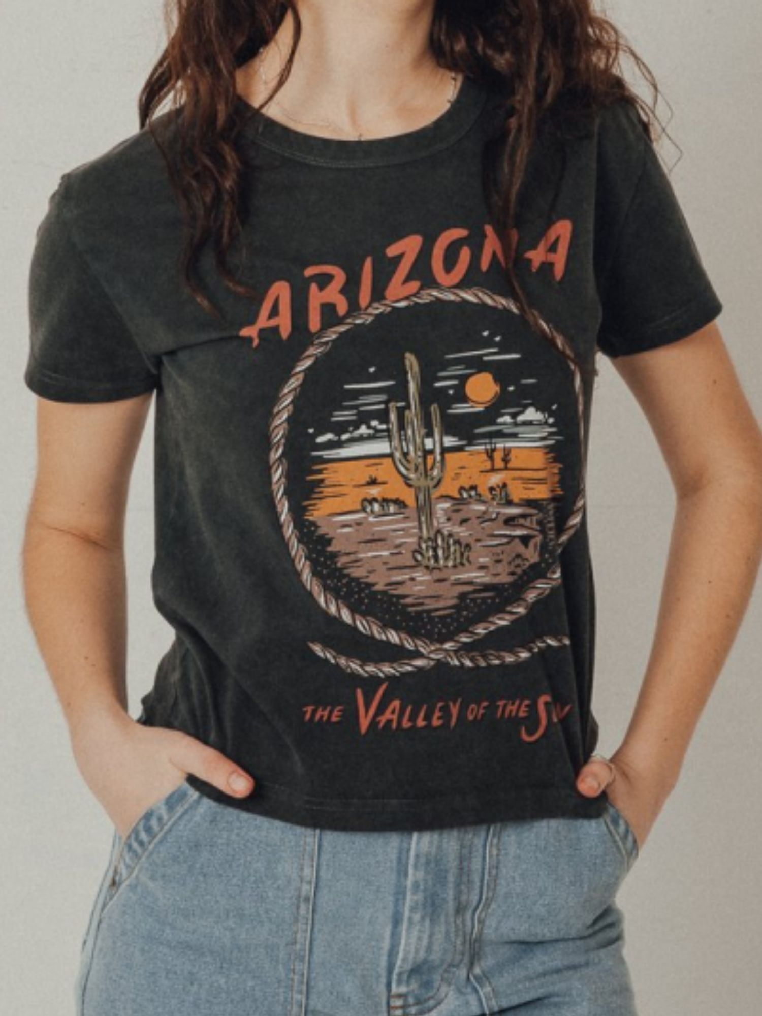 'Tatiana' Cactus Printed T-shirt sold by Goodnight Macaroon product image thumbnail 2