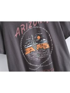 'Tatiana' Cactus Printed T-shirt sold by Goodnight Macaroon