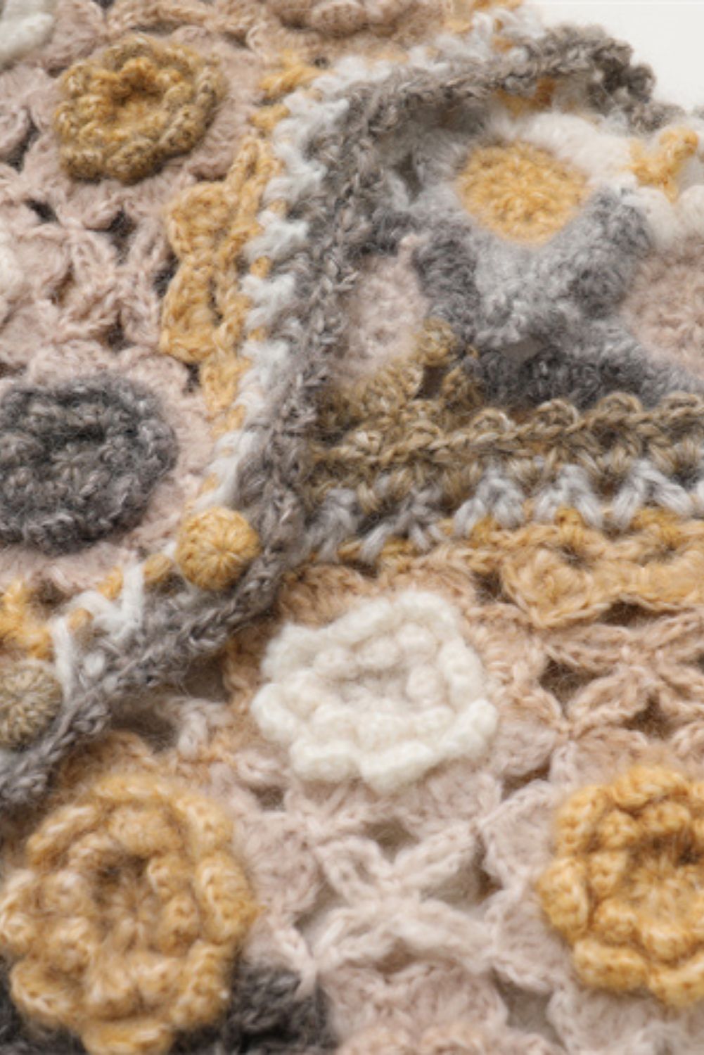 'Bella' Hand-Knitted Hollow Cardigan (2 Colors) sold by Goodnight Macaroon product image thumbnail 3