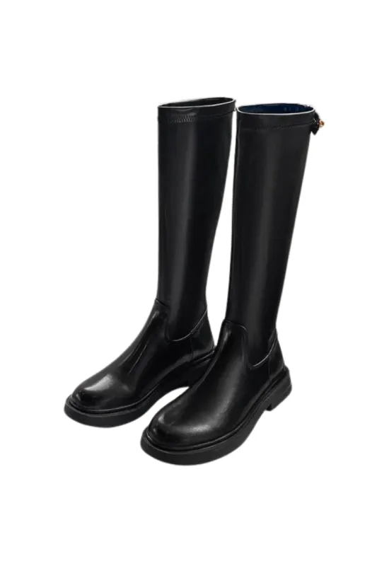 'Wendy' Round-Toe Thick Soled High Boots (3 Colors) sold by Goodnight Macaroon