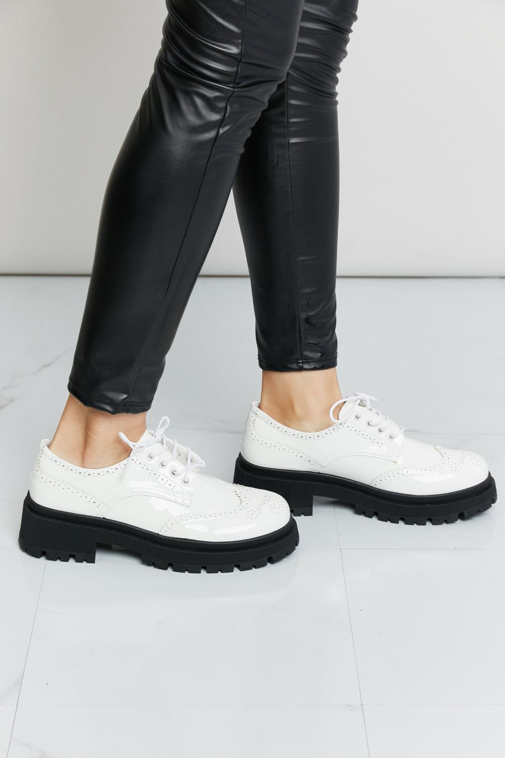 'Eula' Lace-Up Round Neck Shoes sold by Goodnight Macaroon product image thumbnail 4