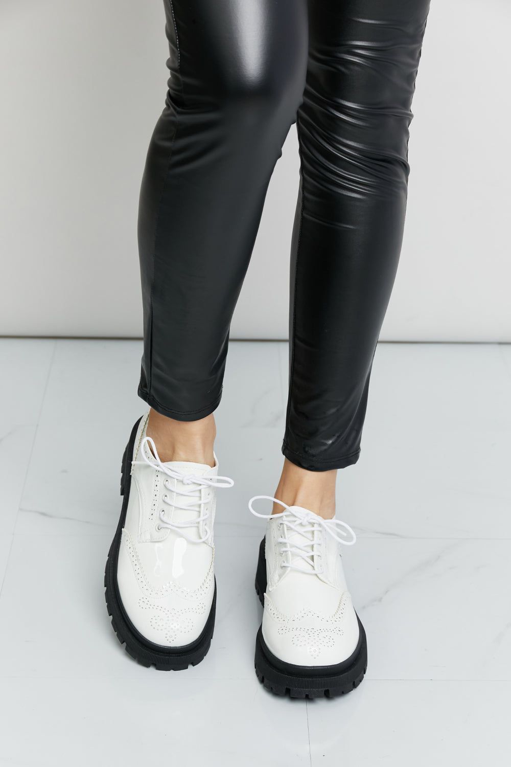 'Eula' Lace-Up Round Neck Shoes sold by Goodnight Macaroon product image thumbnail 2