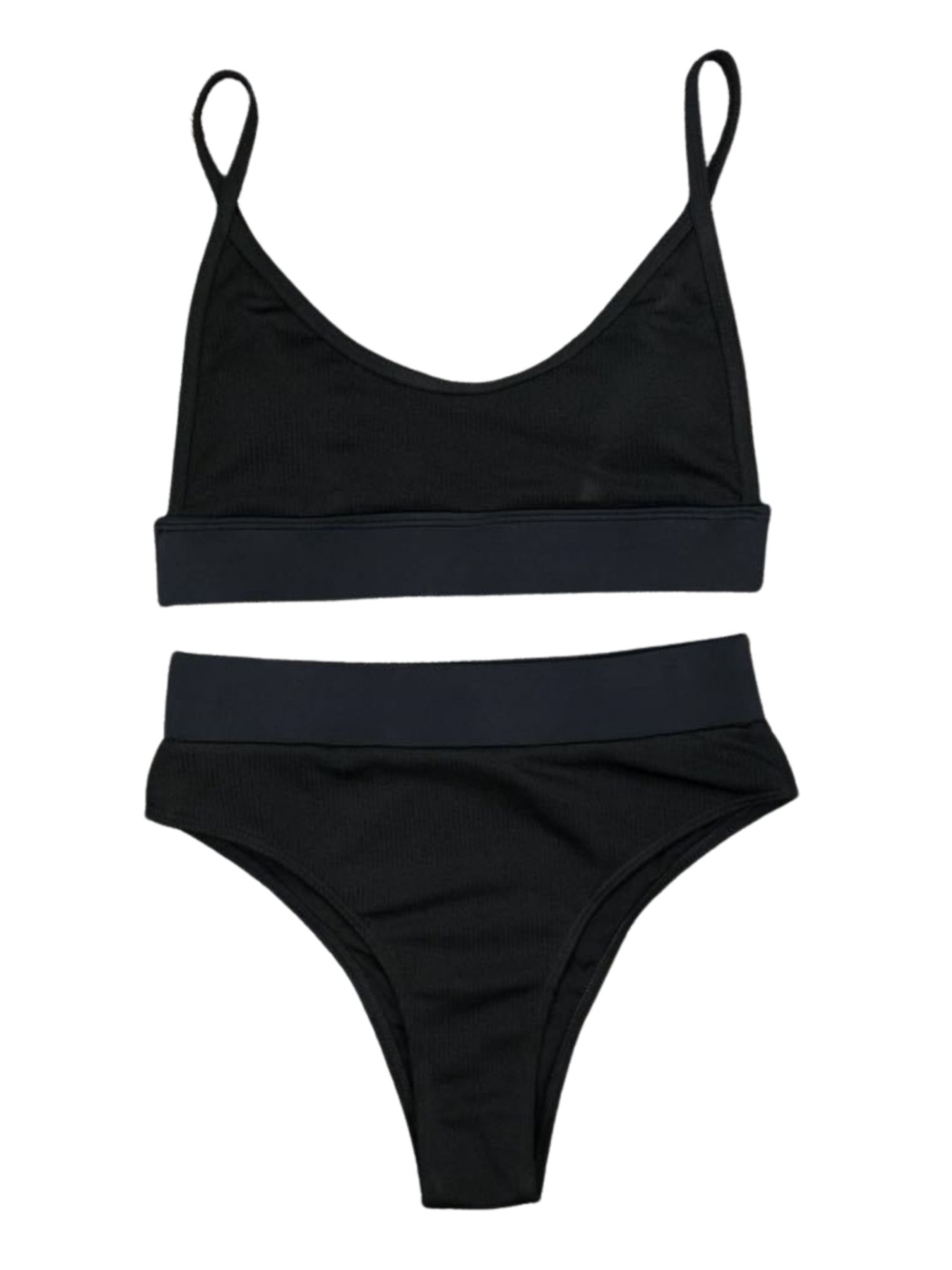 'Anika' Ribbed High Waist Bikini (3 Colors) sold by Goodnight Macaroon product image thumbnail 5