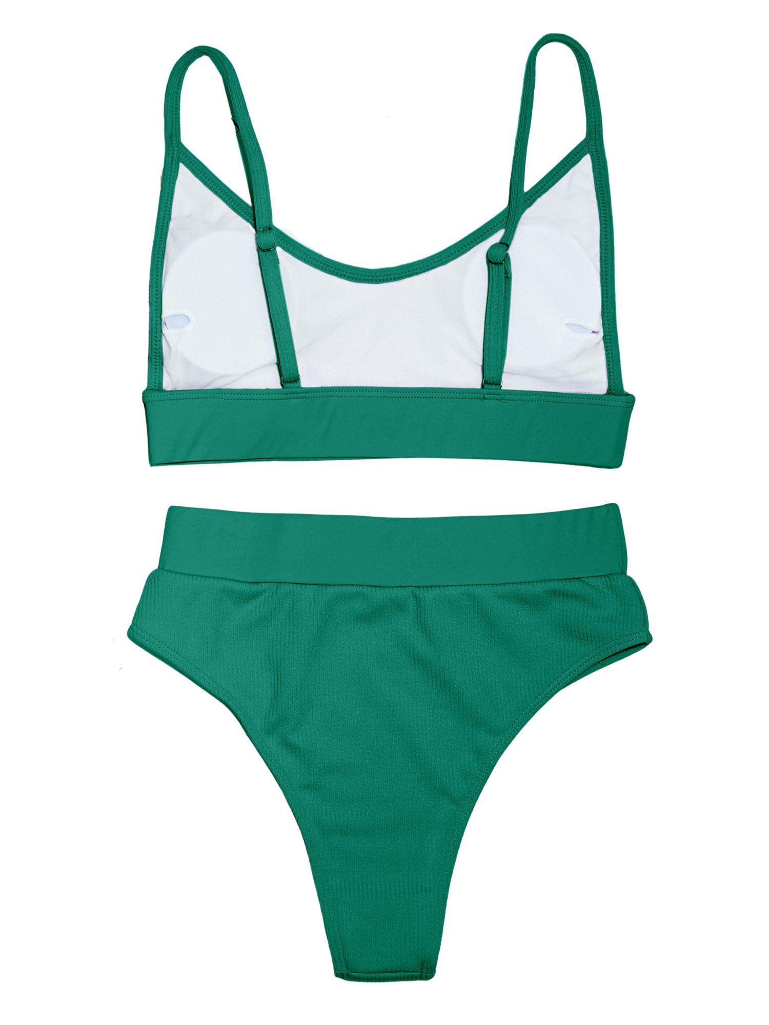 'Anika' Ribbed High Waist Bikini (3 Colors) sold by Goodnight Macaroon product image thumbnail 4