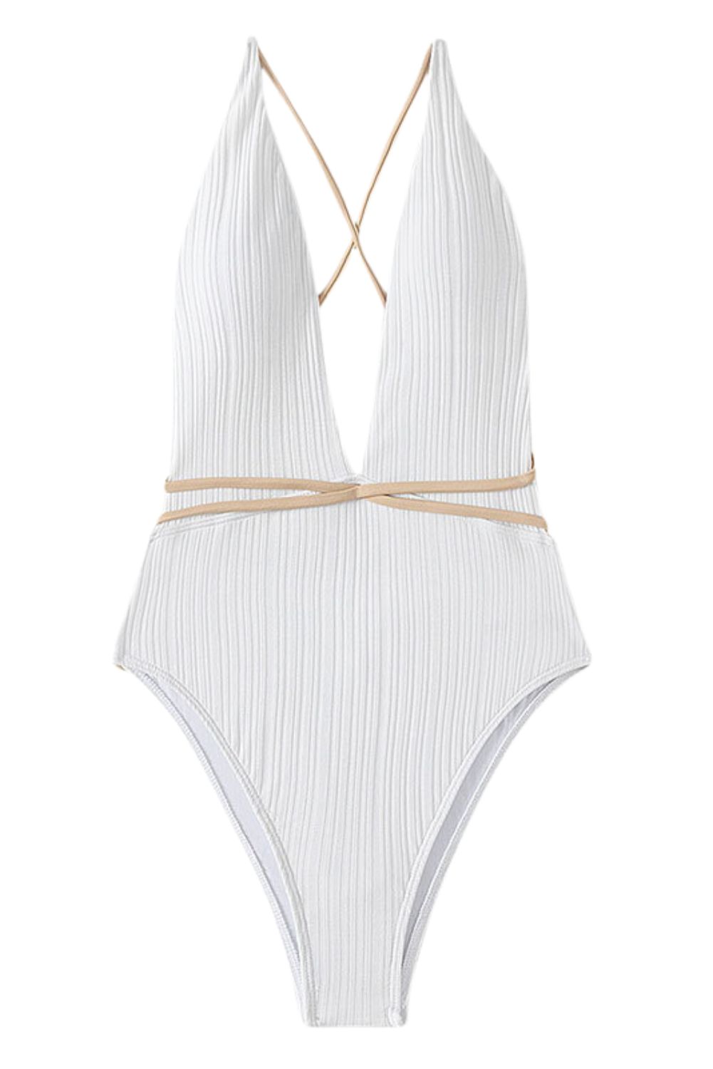 V-Neck One Piece Swimsuit #165876 sold by Goodnight Macaroon product image thumbnail 3