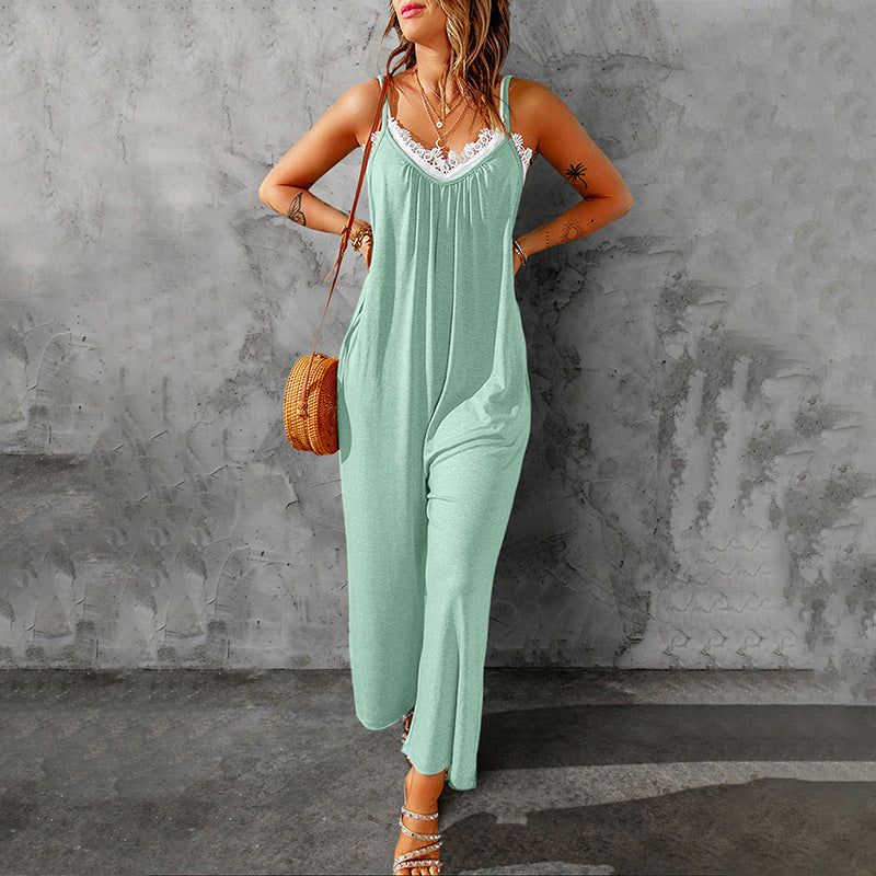 'Aileen' Sleeveless Wide Leg Jumpsuit #181489 sold by Goodnight Macaroon product image thumbnail 10