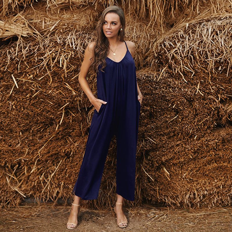 'Aileen' Sleeveless Wide Leg Jumpsuit #181489 sold by Goodnight Macaroon product image thumbnail 5