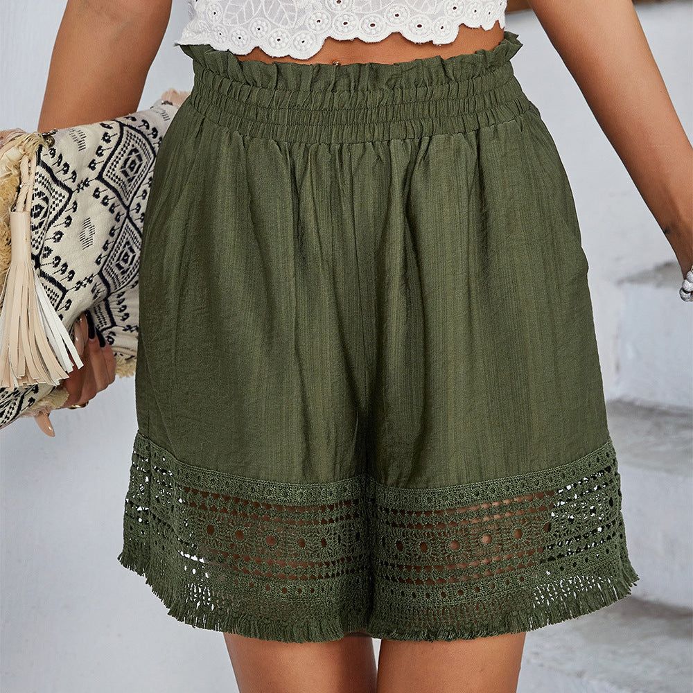 High Rise Crochet Shorts #120690 sold by Goodnight Macaroon product image thumbnail 3