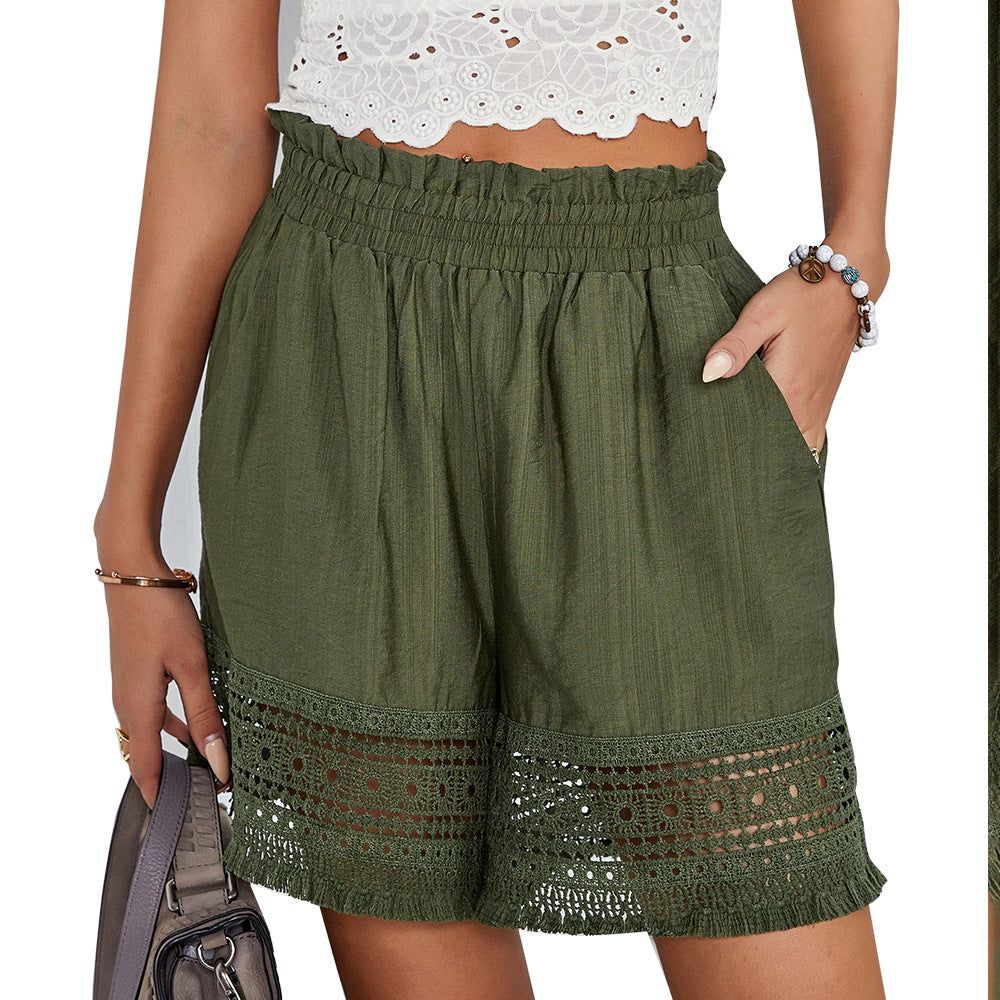 High Rise Crochet Shorts #120690 sold by Goodnight Macaroon product image thumbnail 4