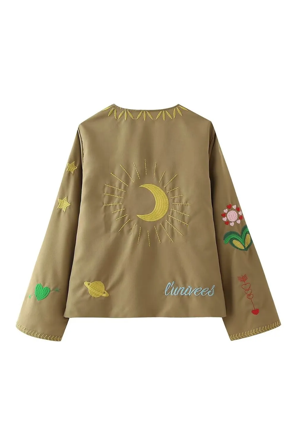 'Amelia' Embroidered Long Sleeve Jacket(2 Colors) sold by Goodnight Macaroon product image thumbnail 2