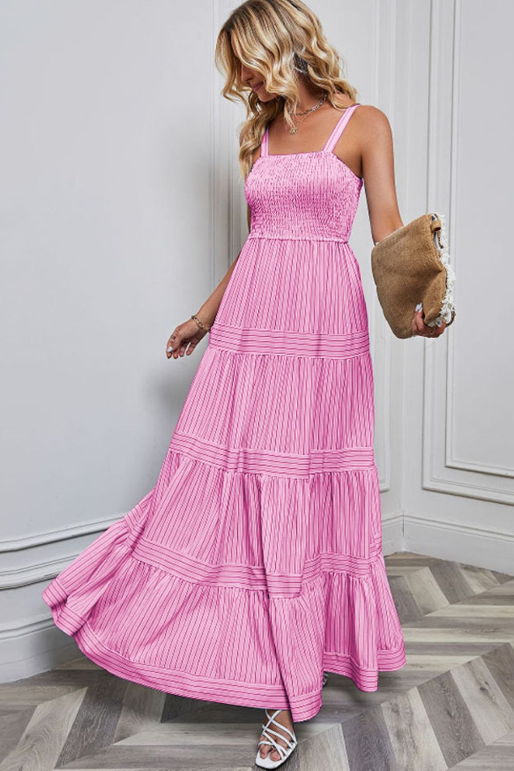 Smocked Tiered Maxi Dress #169636 sold by Goodnight Macaroon