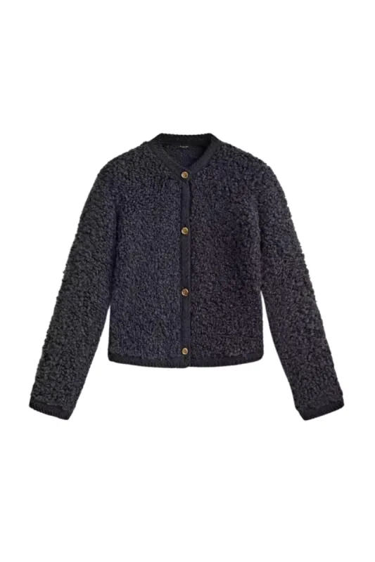 'Fionna' Fleece Knitted Cardigan *3 Colors sold by Goodnight Macaroon