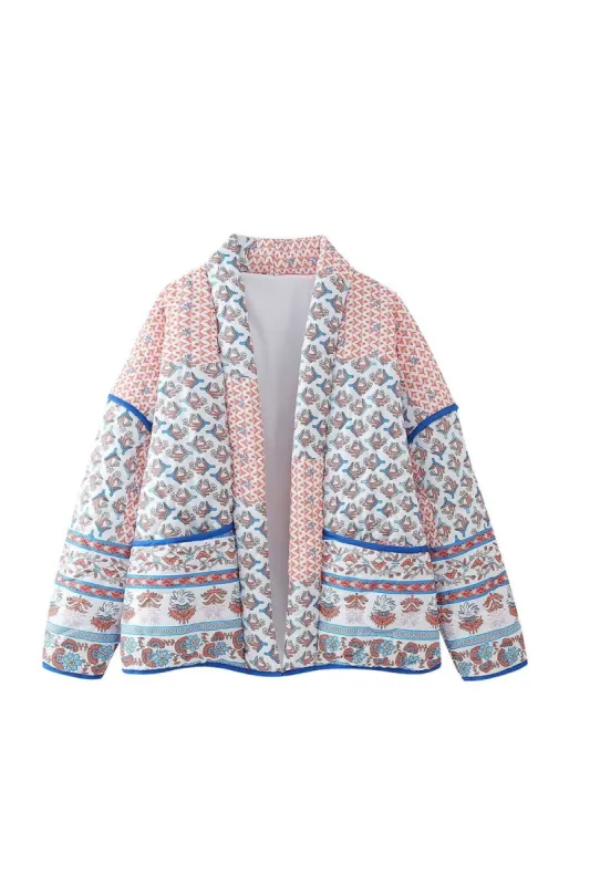 'Amelia' Printed Cotton Padded Jacket Coat sold by Goodnight Macaroon