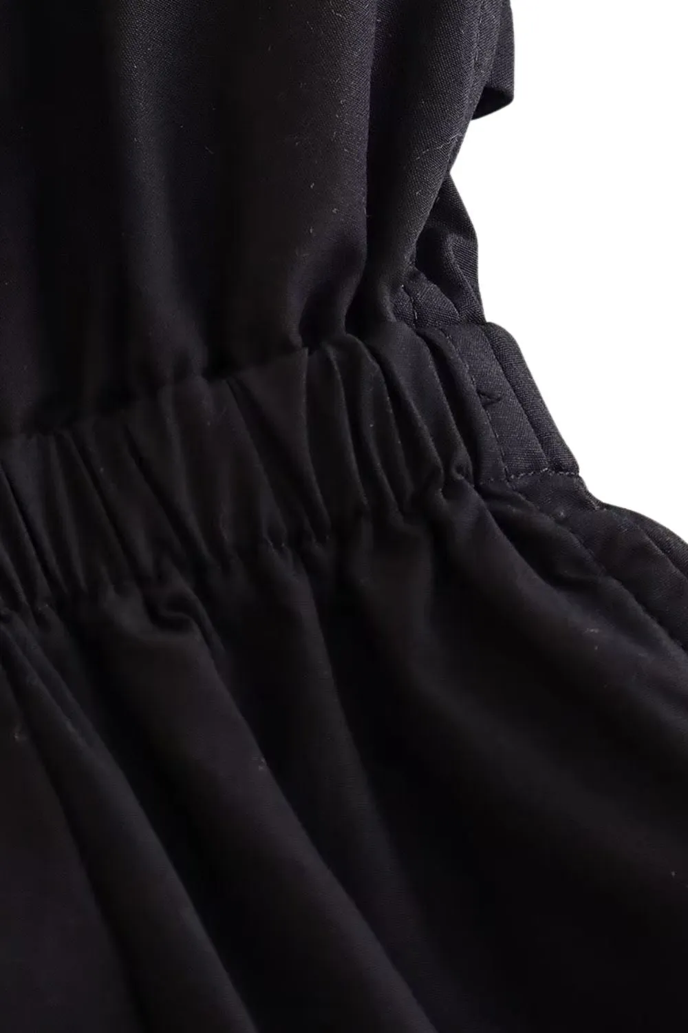 'Whitney' Cinched-Waist High-Waist Jumpsuit sold by Goodnight Macaroon product image thumbnail 5