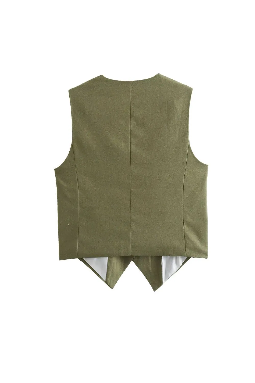 'Valentina' Solid Color Minimalist Vest & Pants Set sold by Goodnight Macaroon product image thumbnail 3